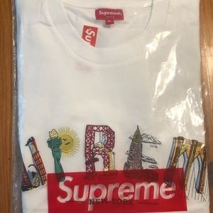 SS19 Supreme City Arc Tee White
